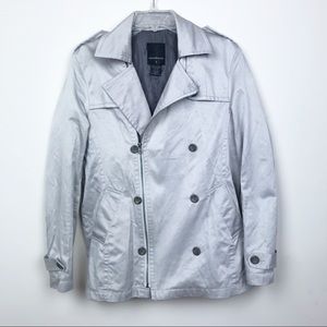 METALLIC TRENCH JACKET